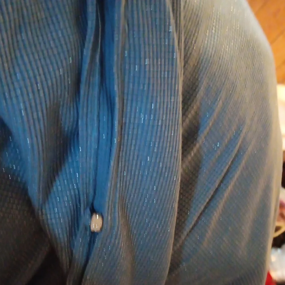 Ruby Rd. Shimmering Blue Knit Top - Picture 5 of 5